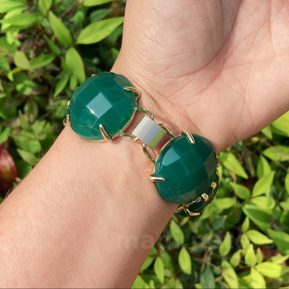 Kendra Scott Cassie Bracelet in Green Onyx - Picture 5 of 7